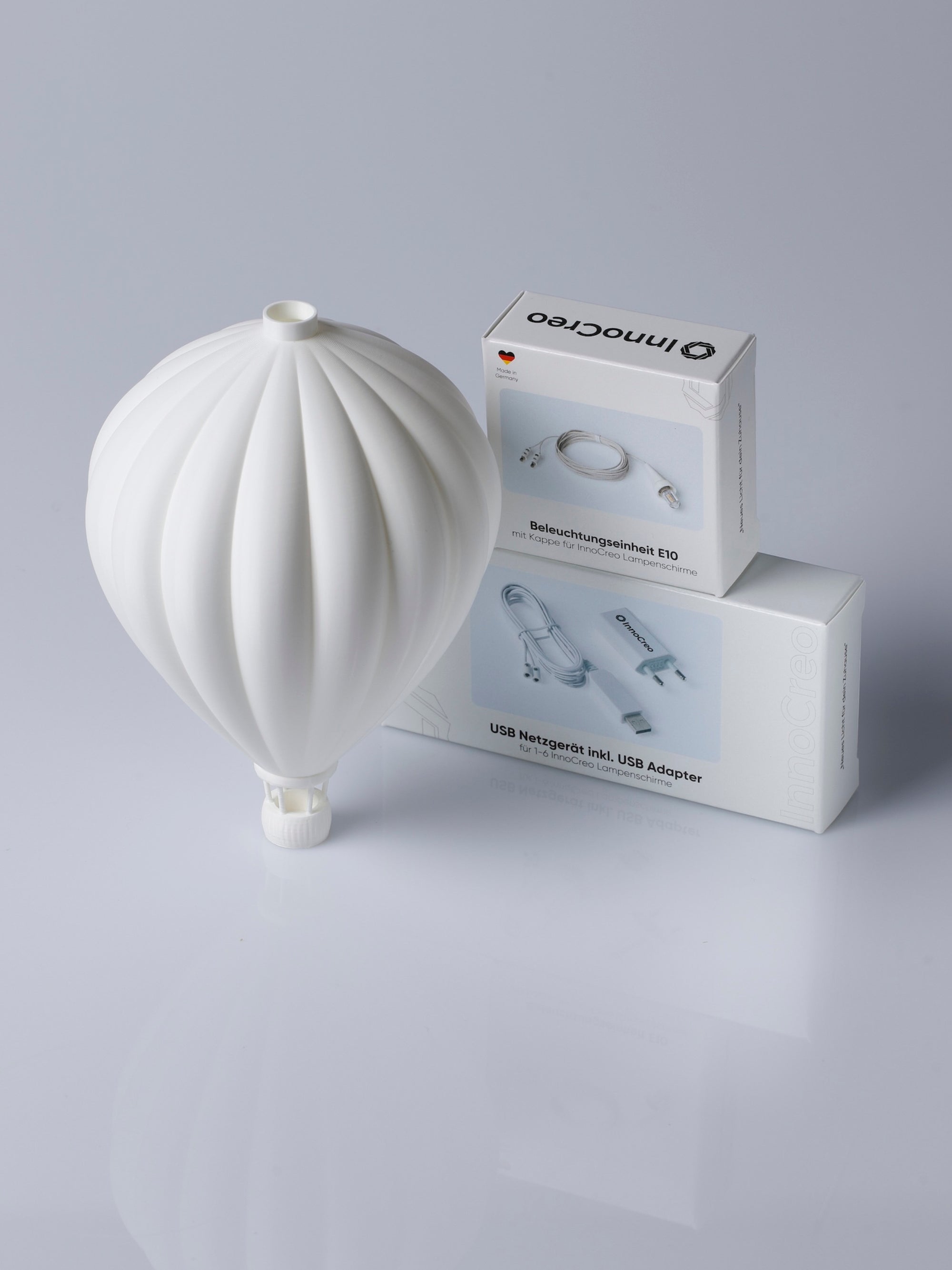 Heißluftballon - Komplettset mit Beleuchtung und Netzteil