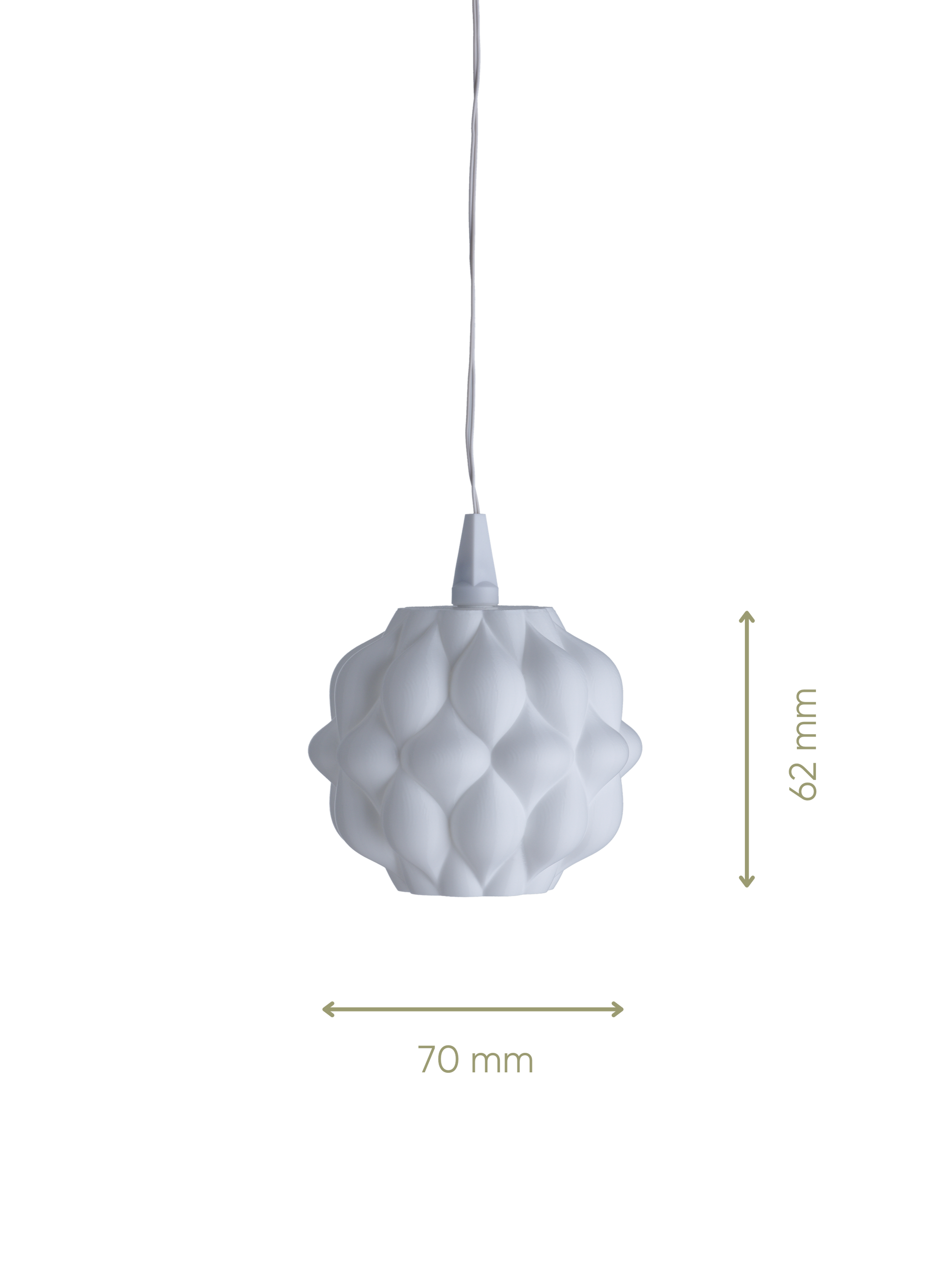Clara Mini - Lampenschirm für Mini Weihnachtsstern - Maße