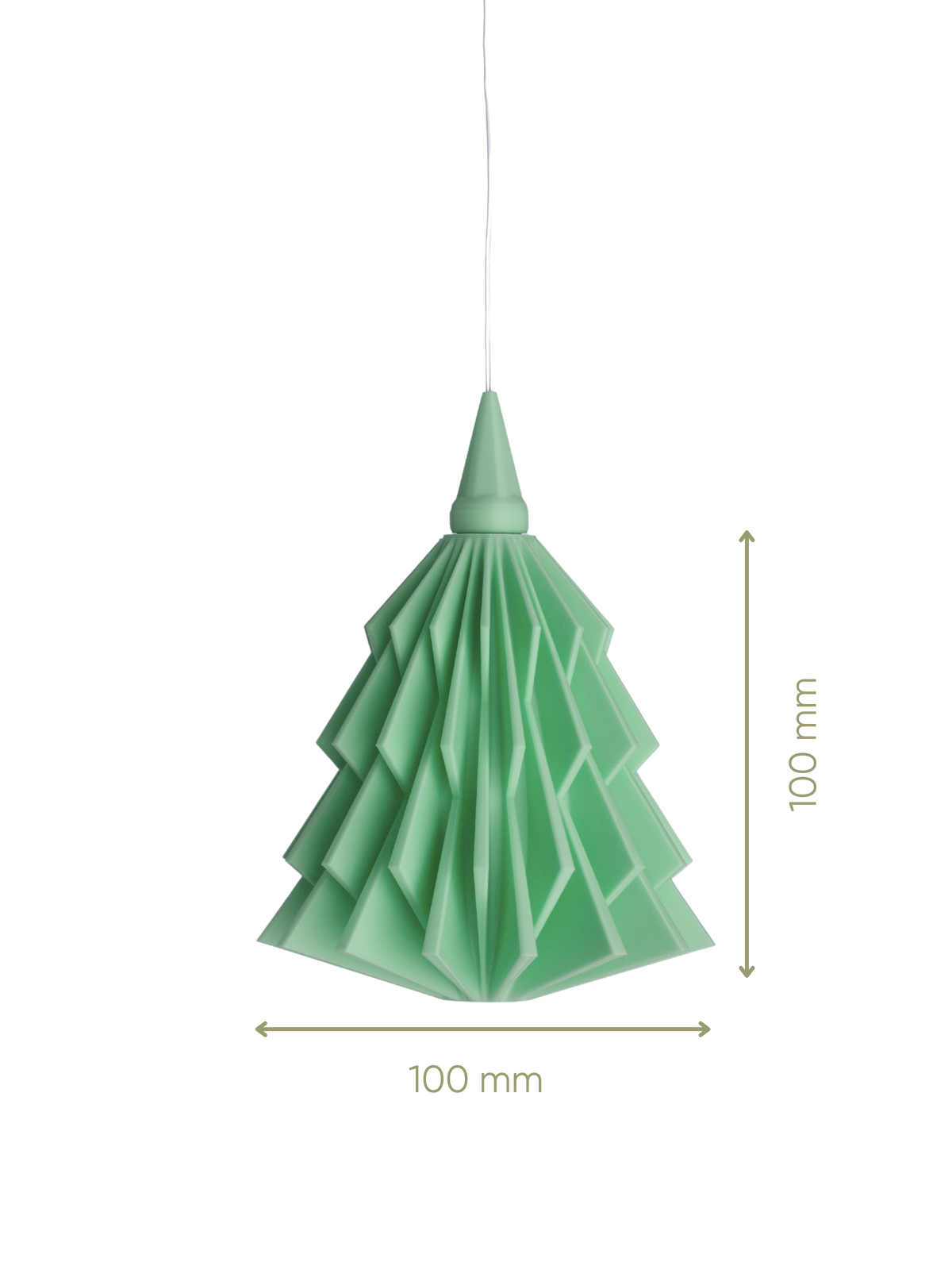 Edition 2026 Tannenbaum - Lampenschirm für Weihnachtsstern A1 - Maße