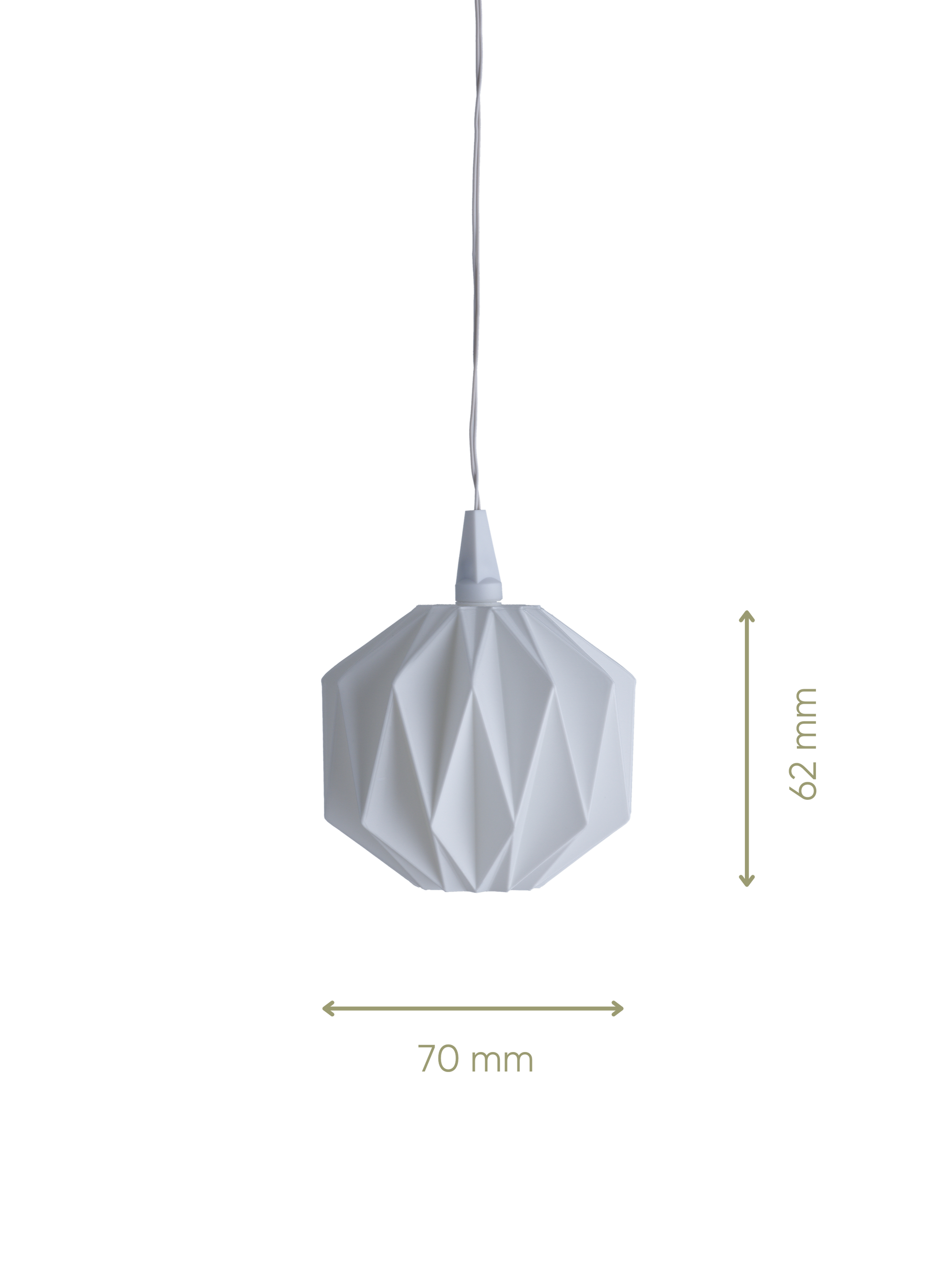 Felicitas Mini - Lampenschirm für Miniaturstern - Maße