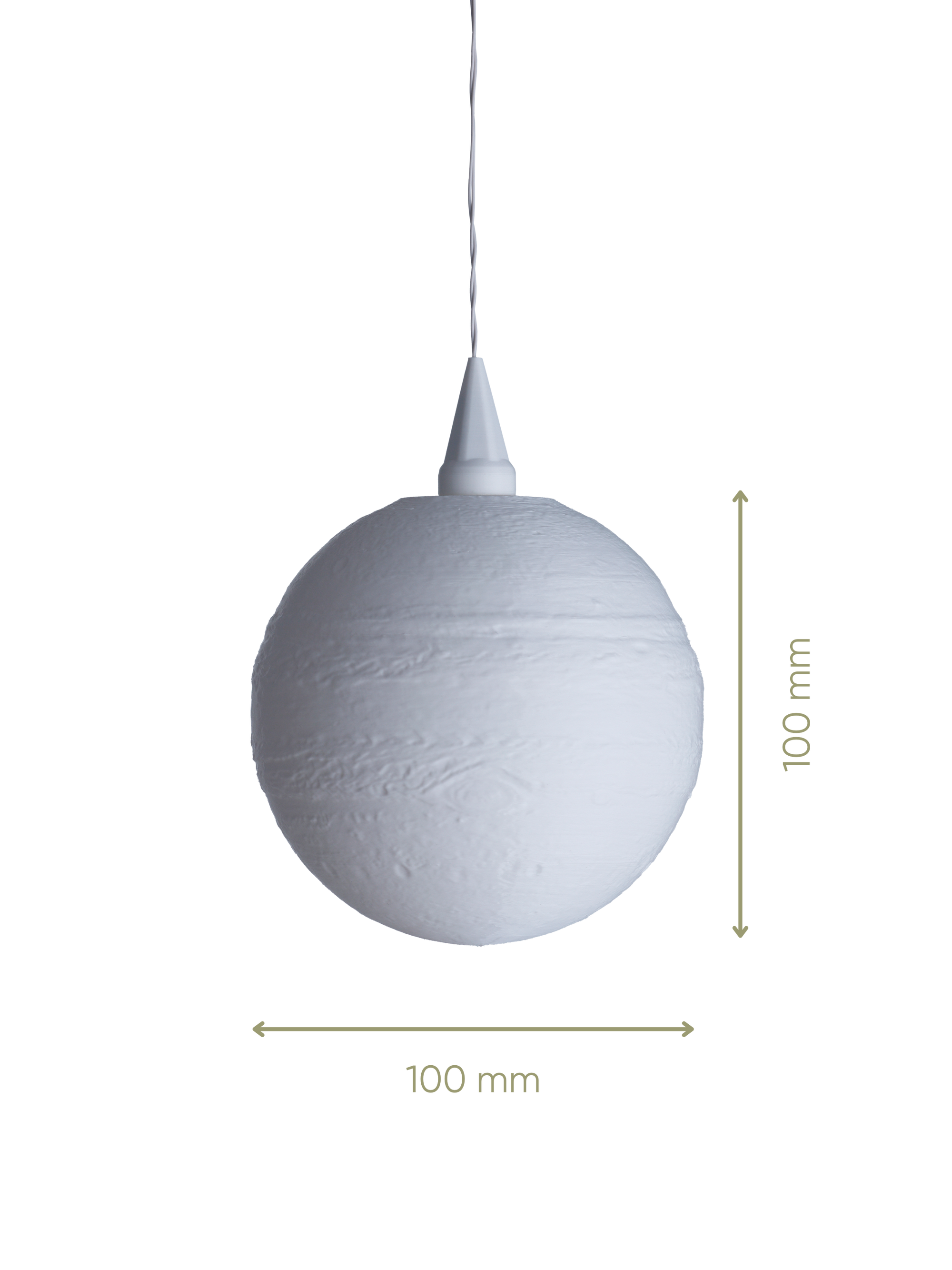 Jupiter - Lampenschirm für Weihnachtsstern A1 - Maße