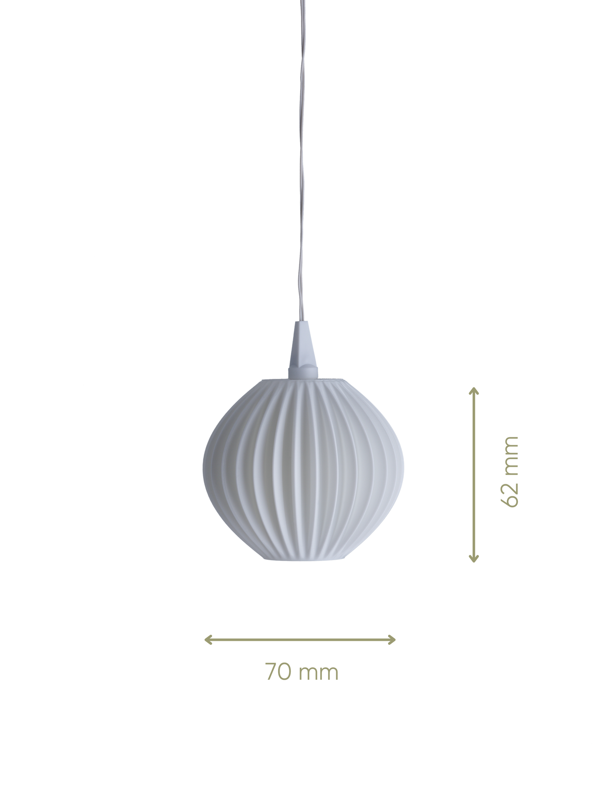 Orphelia Mini - Lampenschirm für Weihnachtsstern mini - Maße