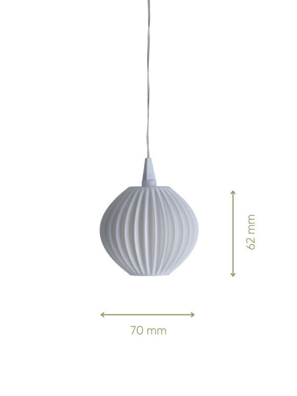 Orphelia Mini - Lampenschirm für Weihnachtsstern mini - Maße