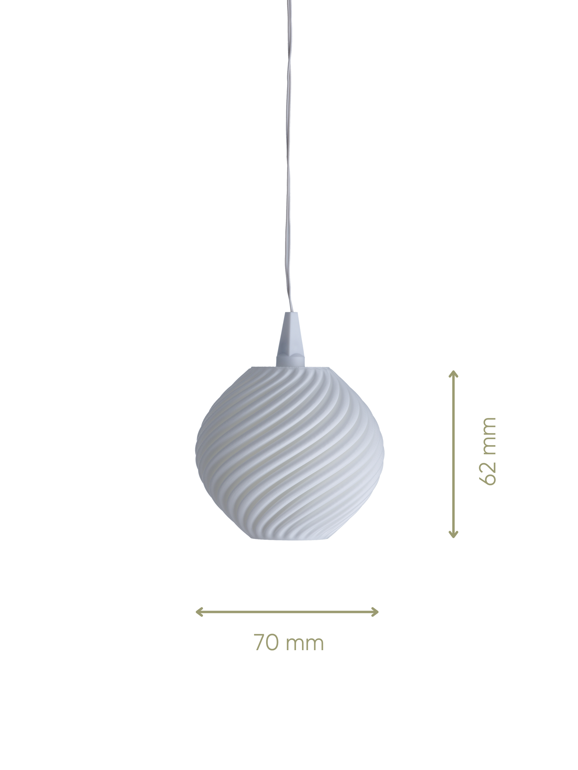 Paulina Mini - Lampenschirm für Weihnachtsstern mini - Maße