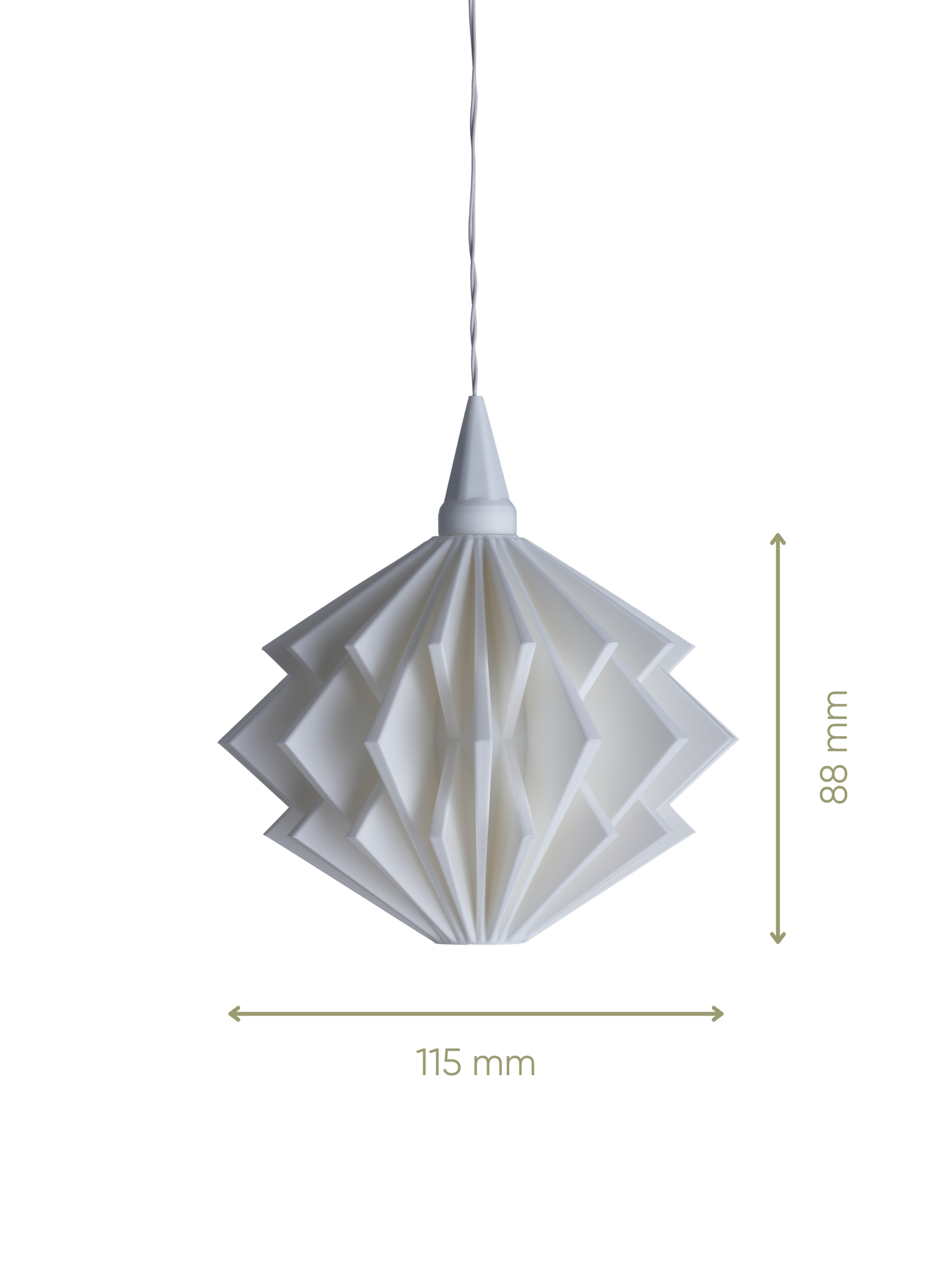 Philomena - Lampenschirm für Weihnachtsstern A1 - Maße