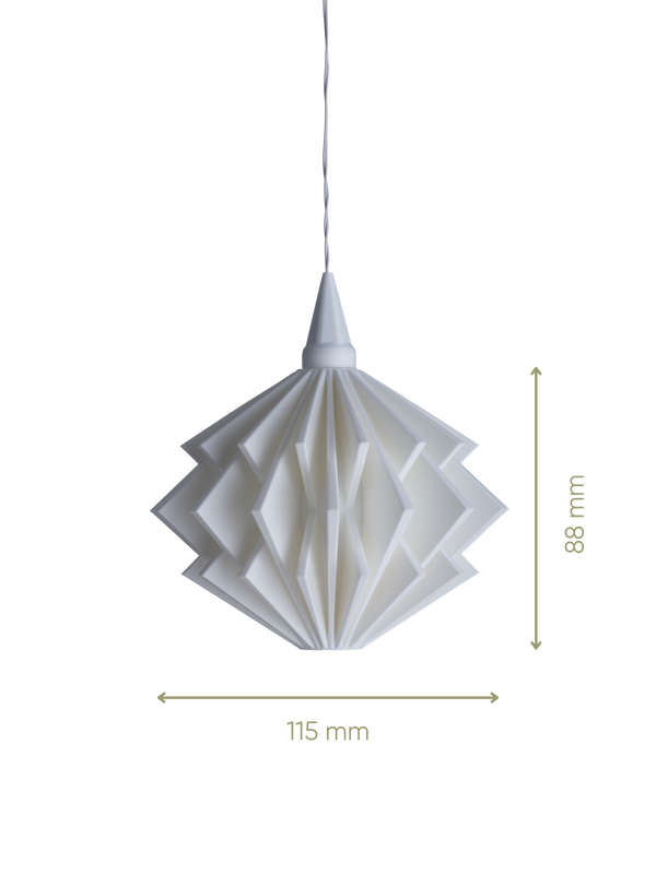 Philomena - Lampenschirm für Weihnachtsstern A1 - Maße