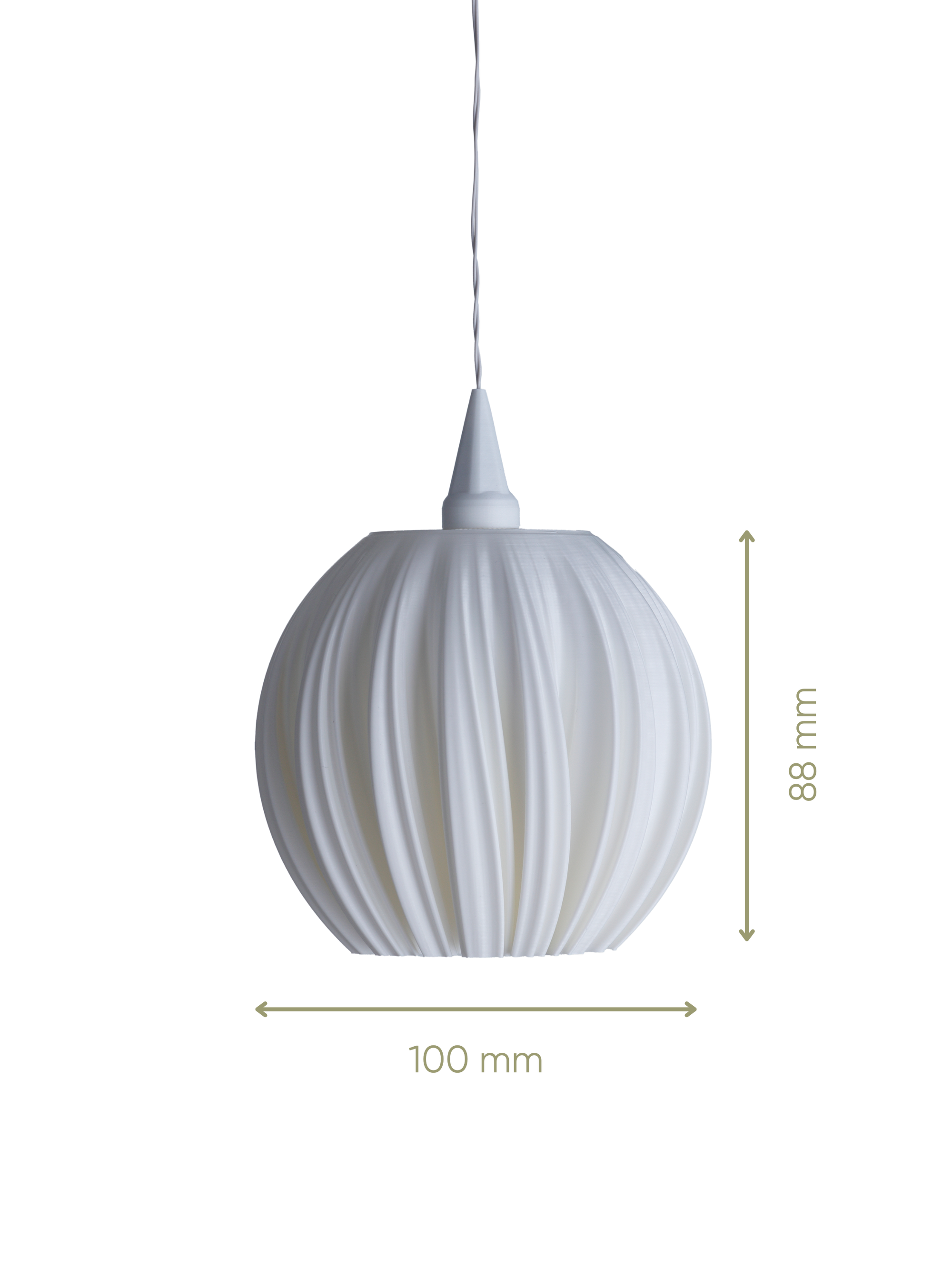 Rosalie - Lampshade for Christmas star A1 - dimensions